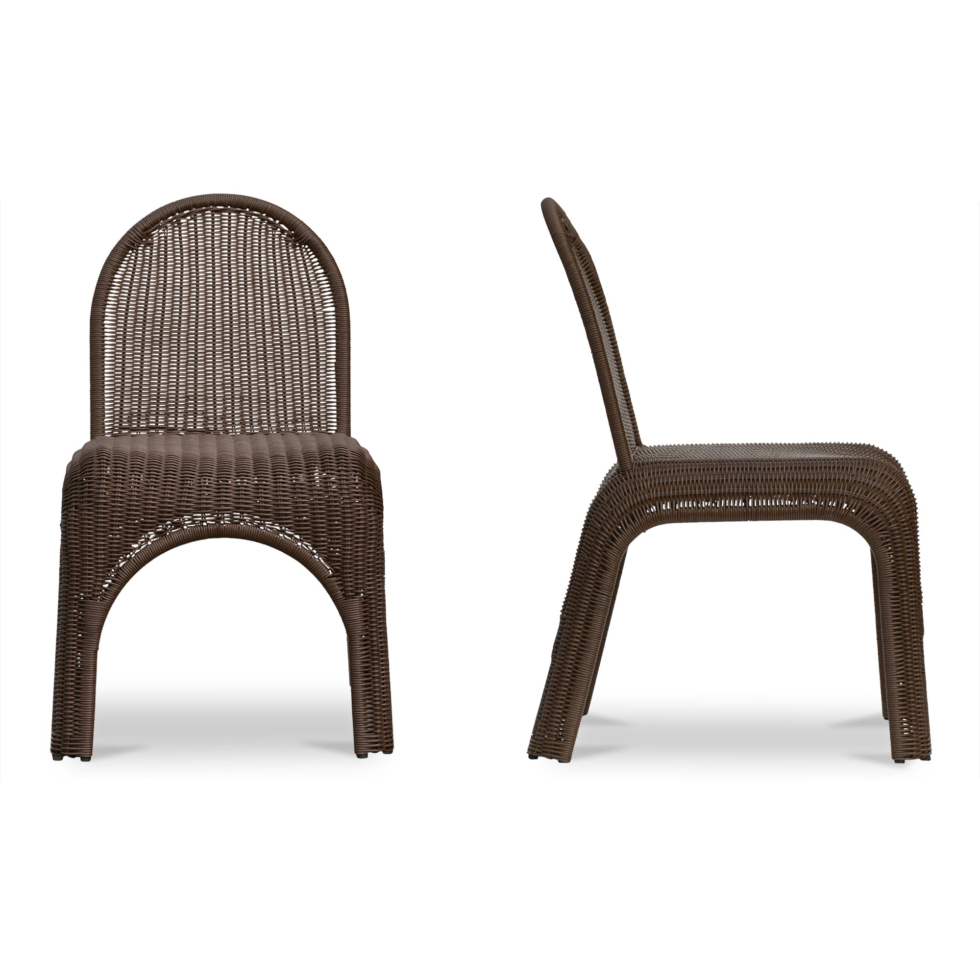 Kendall Outdoor Dining Chair Brown - Set of Two - 1630Living