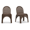 Kendall Outdoor Dining Chair Brown - Set of Two - 1630Living