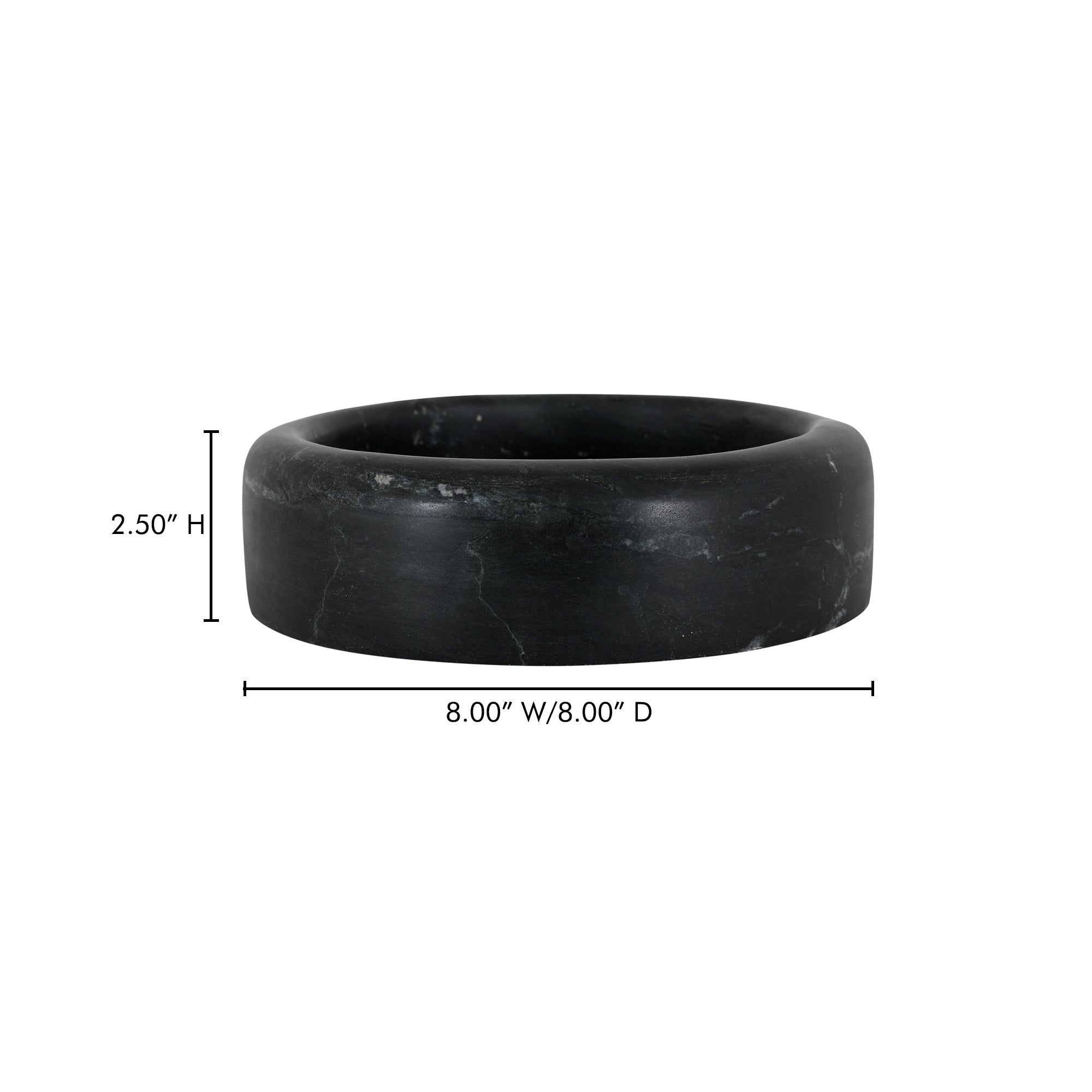 Anais Catchall Black Marble - 1630Living