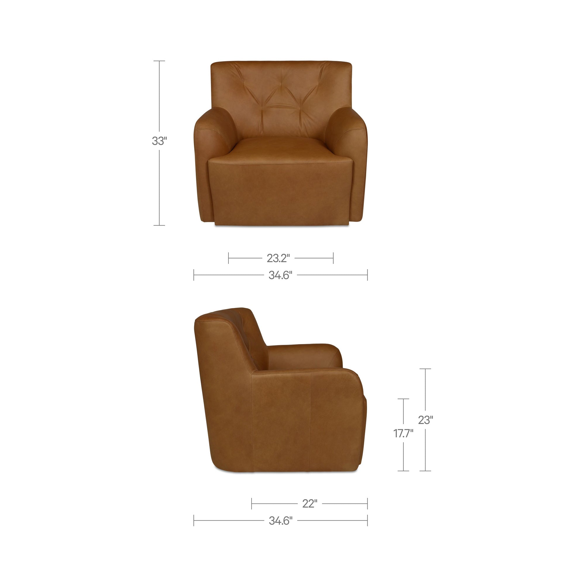 Sullivan Swivel Chair Tan - 1630Living