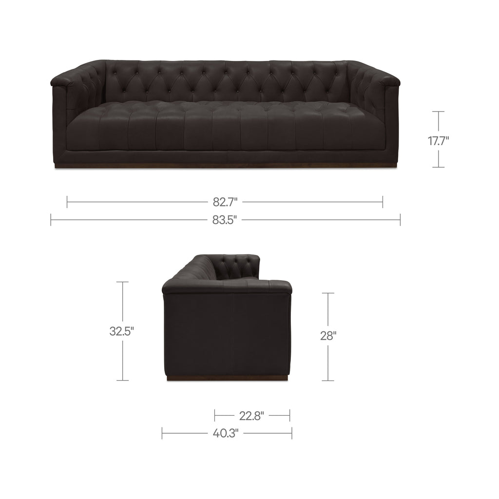 Jervis Sofa Deep Brown - 1630Living