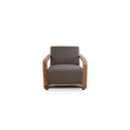 Eckersley Lounge Chair Cool Brown Leather - 1630Living