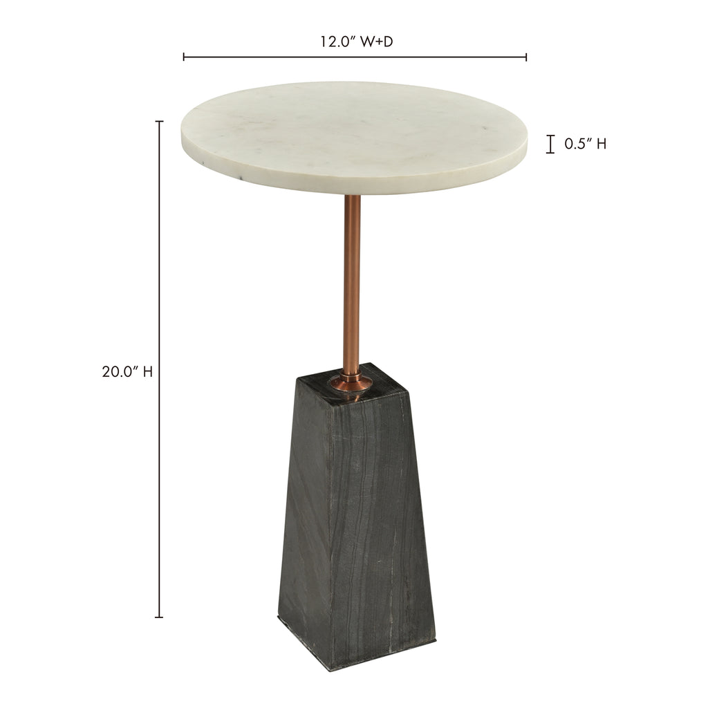 Dawn Accent Table White - 1630Living