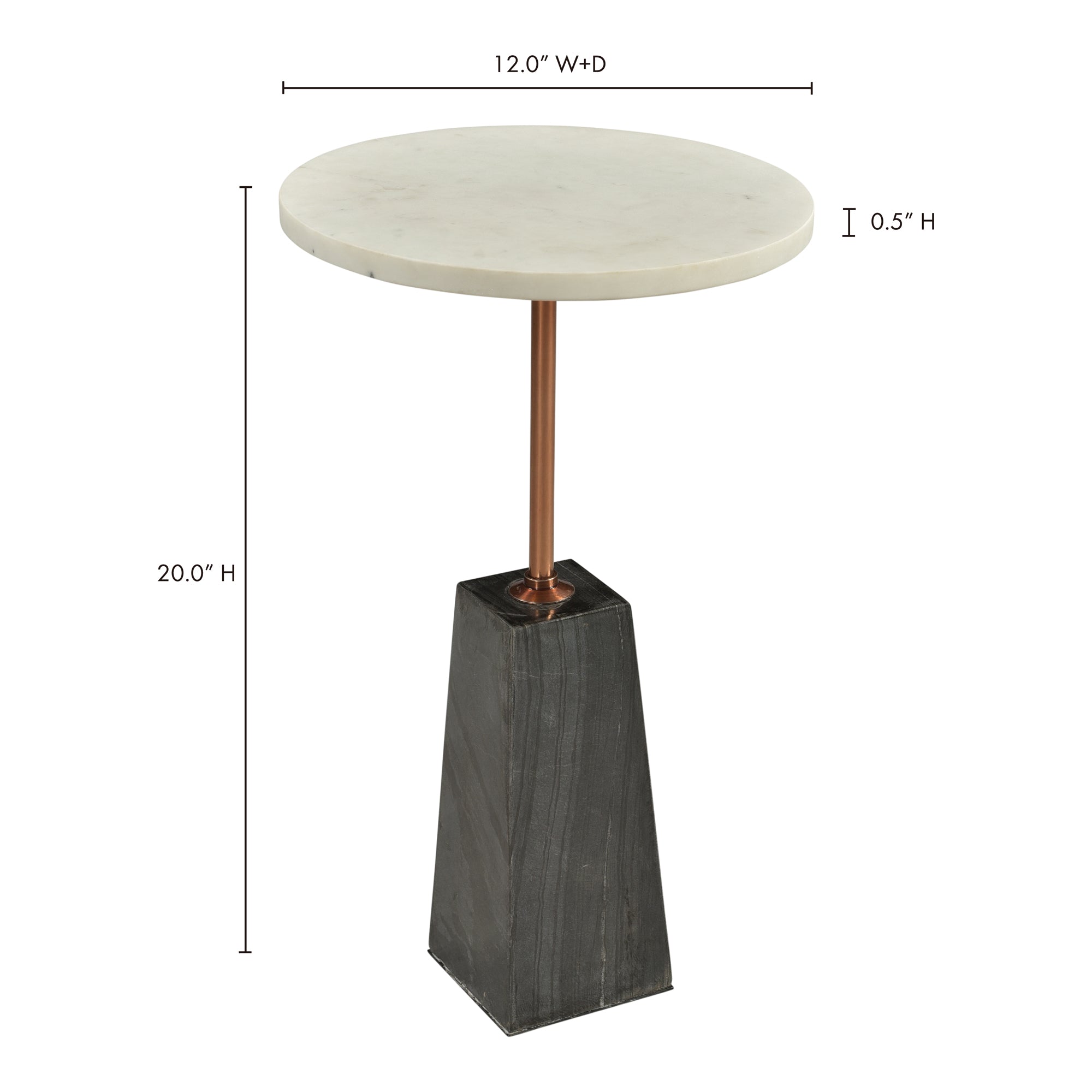Dawn Accent Table White - 1630Living