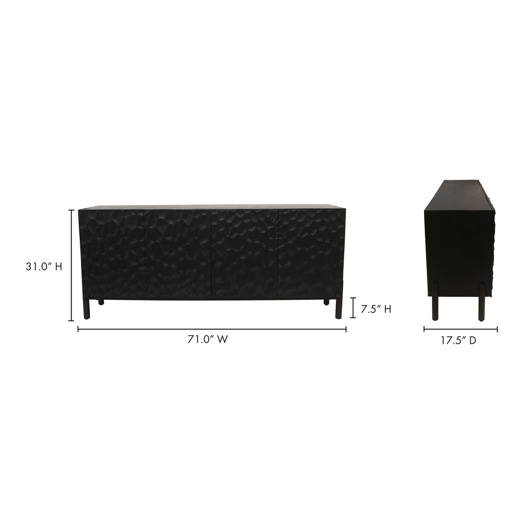 Misaki Sideboard Black - 1630Living