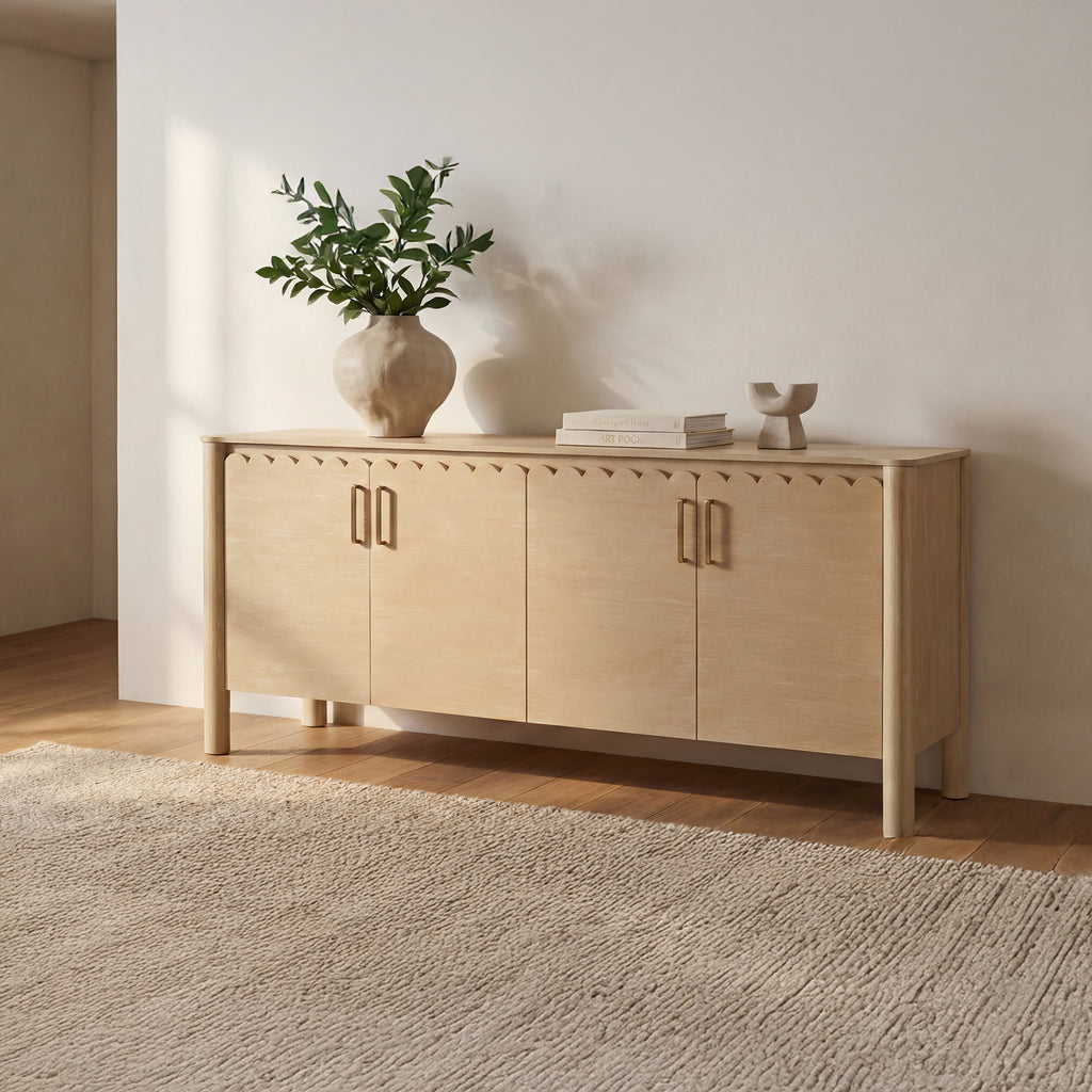 Wiley 4 Door Sideboard Natural - 1630Living
