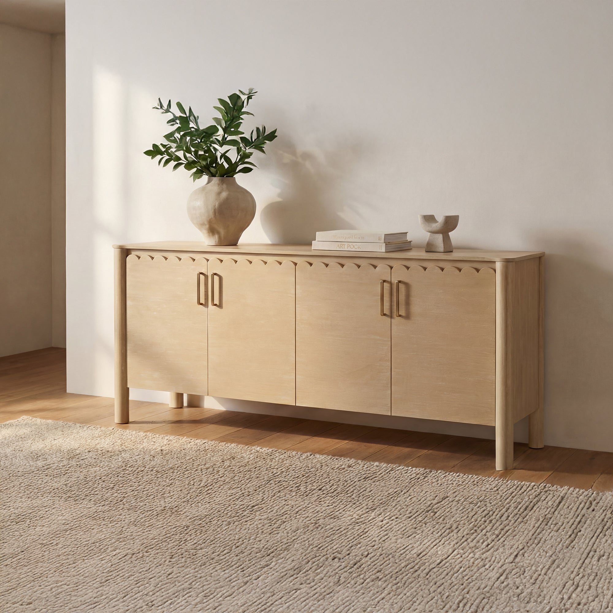 Wiley 4 Door Sideboard Natural - 1630Living