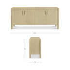 Wiley 4 Door Sideboard Natural - 1630Living