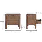 Wiley Nightstand Vintage Brown - 1630Living