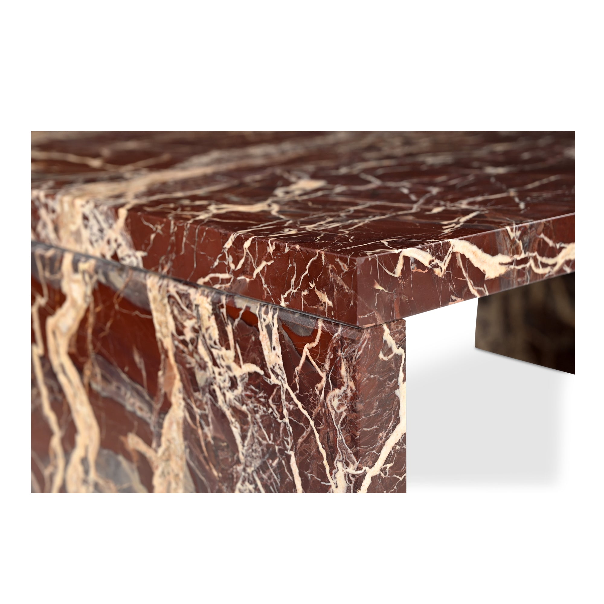 Rosa Coffee Table Rosso Levanto Marble - 1630Living