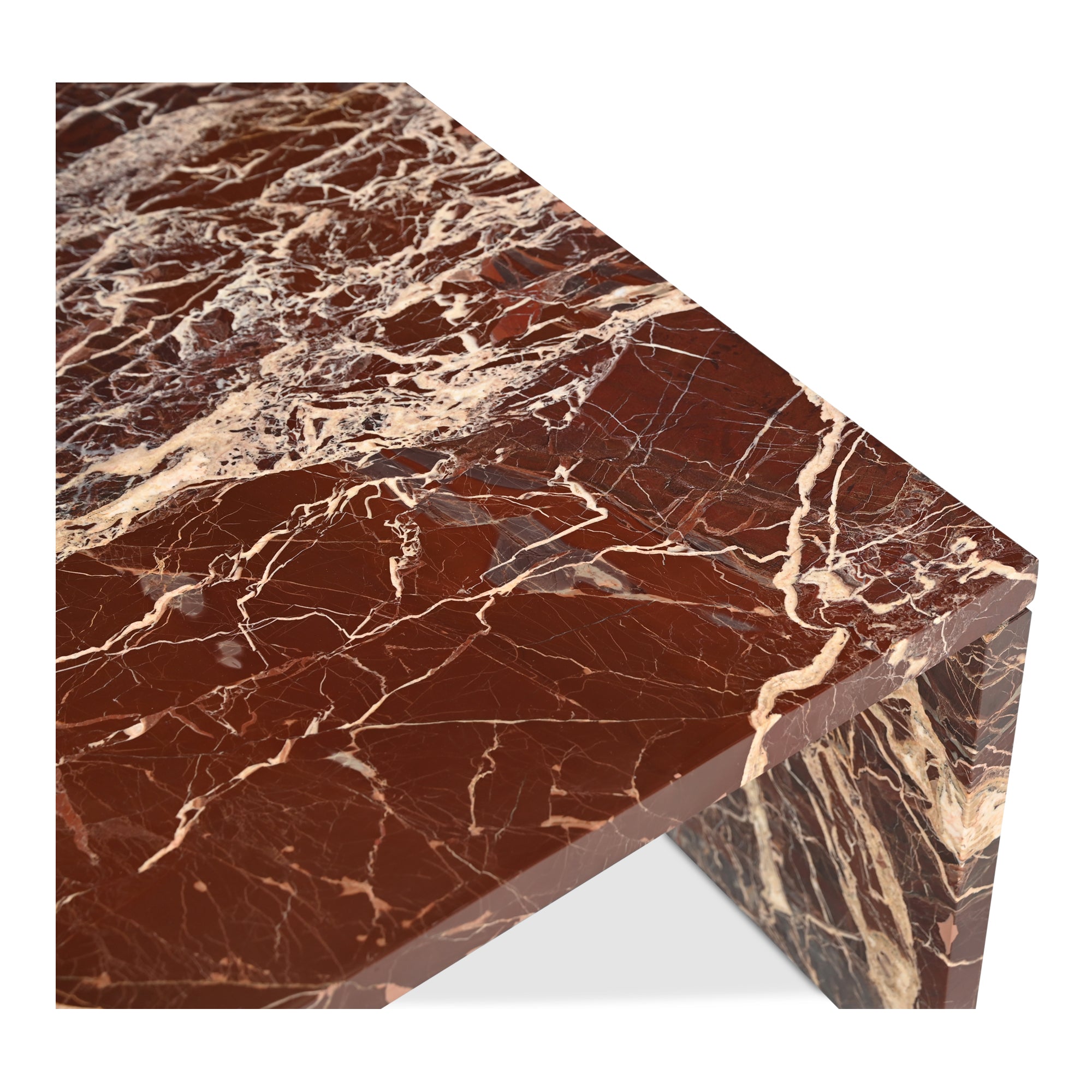 Rosa Coffee Table Rosso Levanto Marble - 1630Living