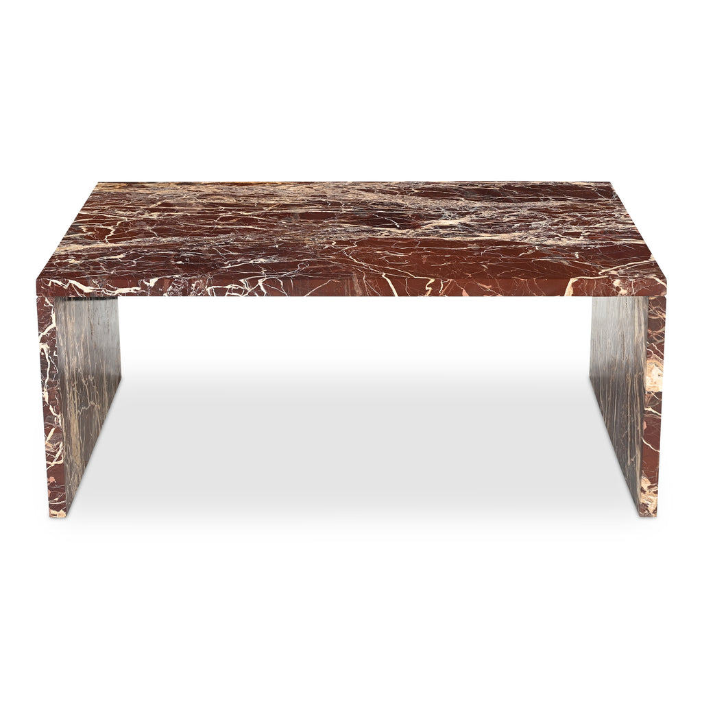 Rosa Coffee Table Rosso Levanto Marble - 1630Living
