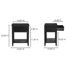 Corrine Nightstand Antique Black - 1630Living
