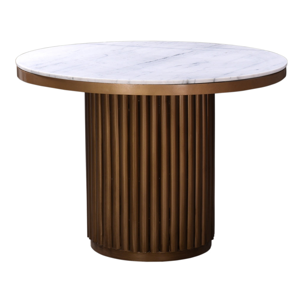 Tower Dining Table White Marble - 1630Living