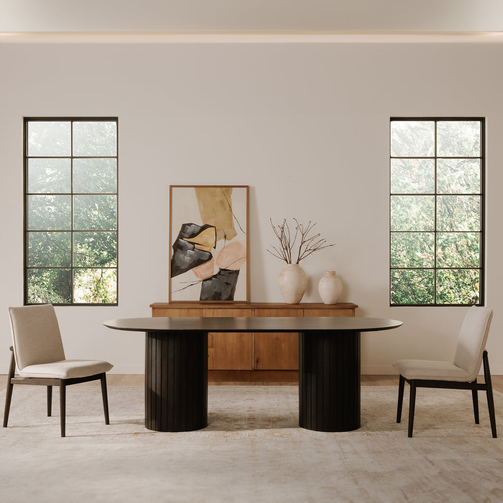 Povera Dining Table Black - 1630Living