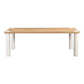 Century Dining Table Natural White Marble Leg - 1630Living