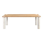 Century Dining Table Natural White Marble Leg - 1630Living