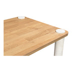 Century Dining Table Natural White Marble Leg - 1630Living