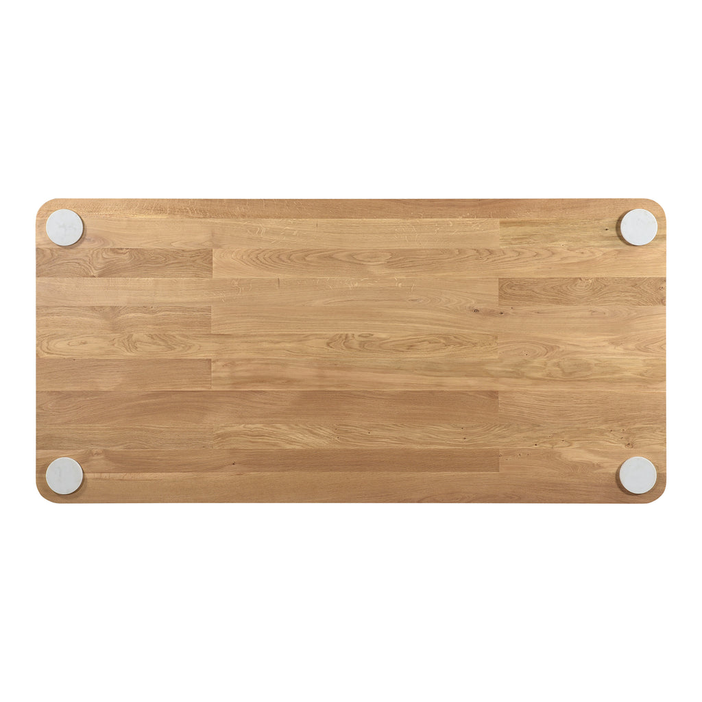 Century Dining Table Natural White Marble Leg - 1630Living