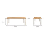 Century Dining Table Natural White Marble Leg - 1630Living