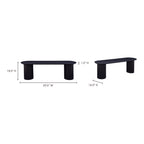 Povera Dining Bench Black - 1630Living