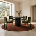 Povera Round Dining Table Black - 1630Living
