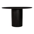 Povera Round Dining Table Black - 1630Living