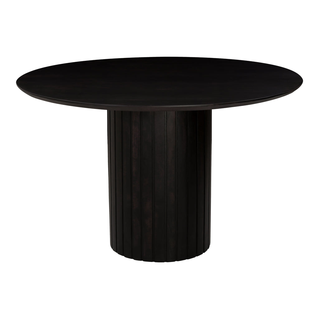 Povera Round Dining Table Black - 1630Living