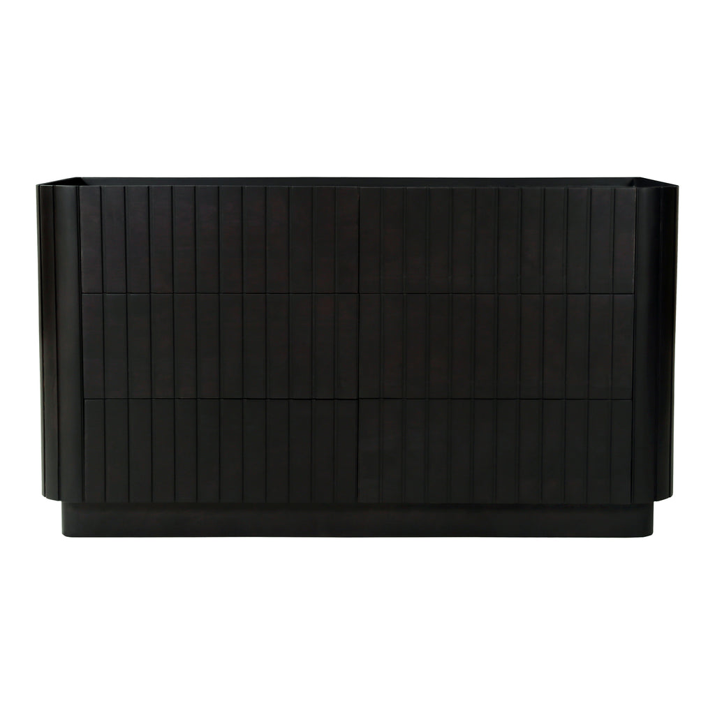 Povera 6 Drawer Dresser Black - 1630Living