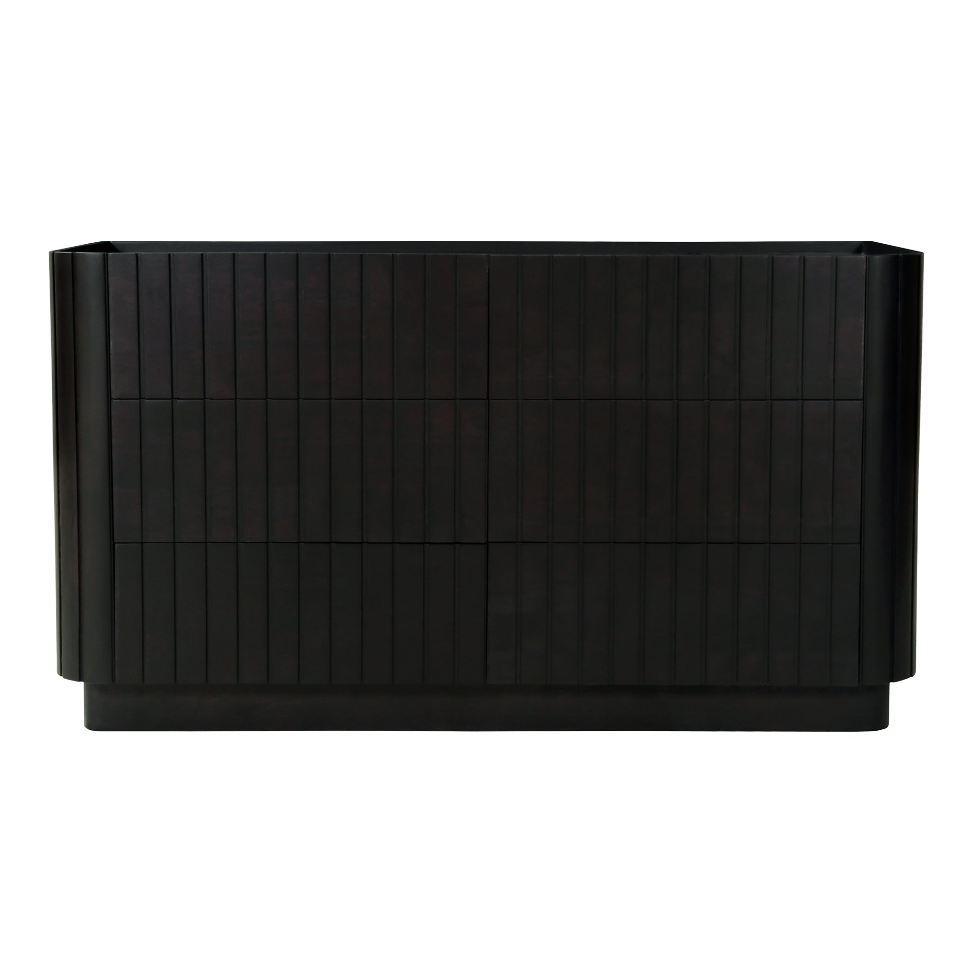 Povera 6 Drawer Dresser Black - 1630Living