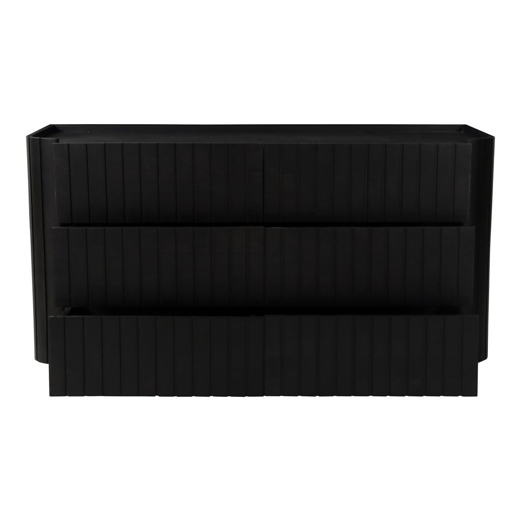 Povera 6 Drawer Dresser Black - 1630Living