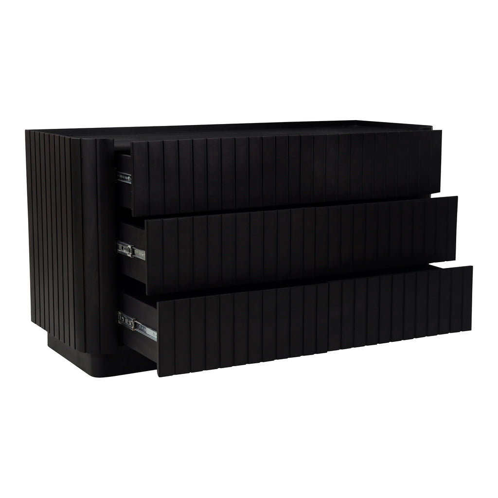Povera 6 Drawer Dresser Black - 1630Living