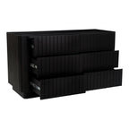 Povera 6 Drawer Dresser Black - 1630Living