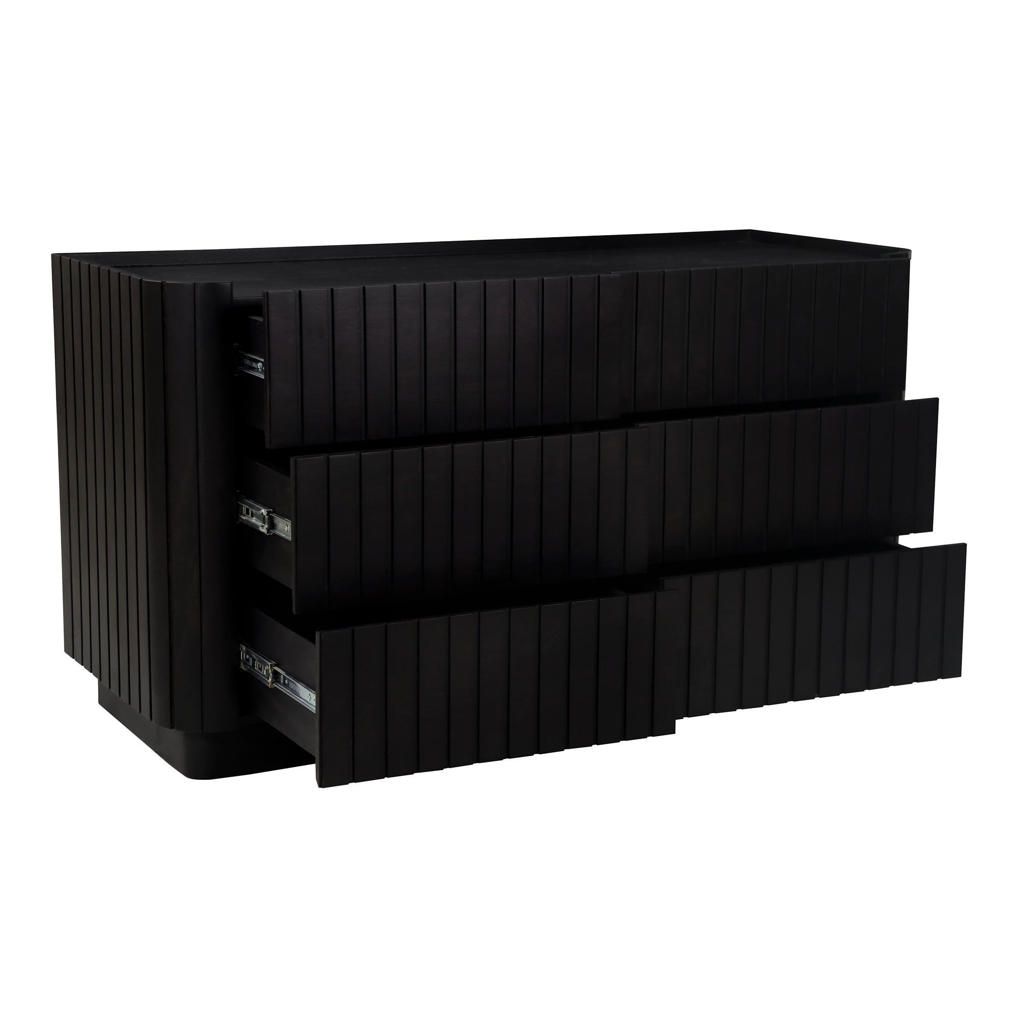 Povera 6 Drawer Dresser Black - 1630Living