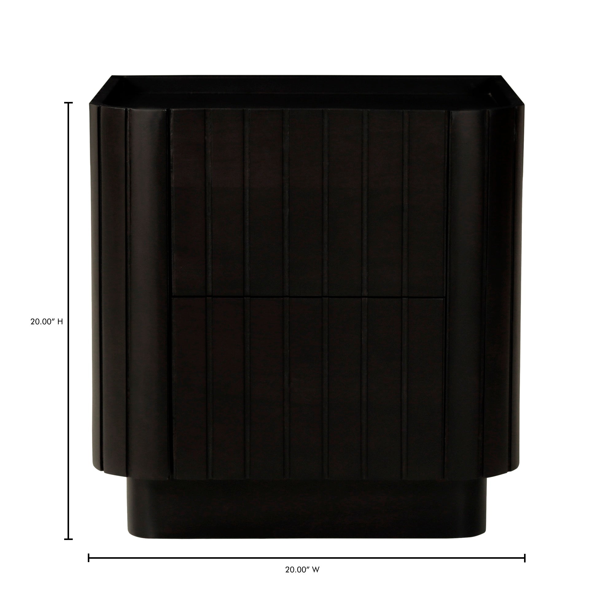 Povera Nightstand Black - 1630Living
