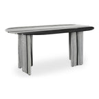 Celia Oval Dining Table Panda Marble - 1630Living