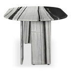 Celia Oval Dining Table Panda Marble - 1630Living
