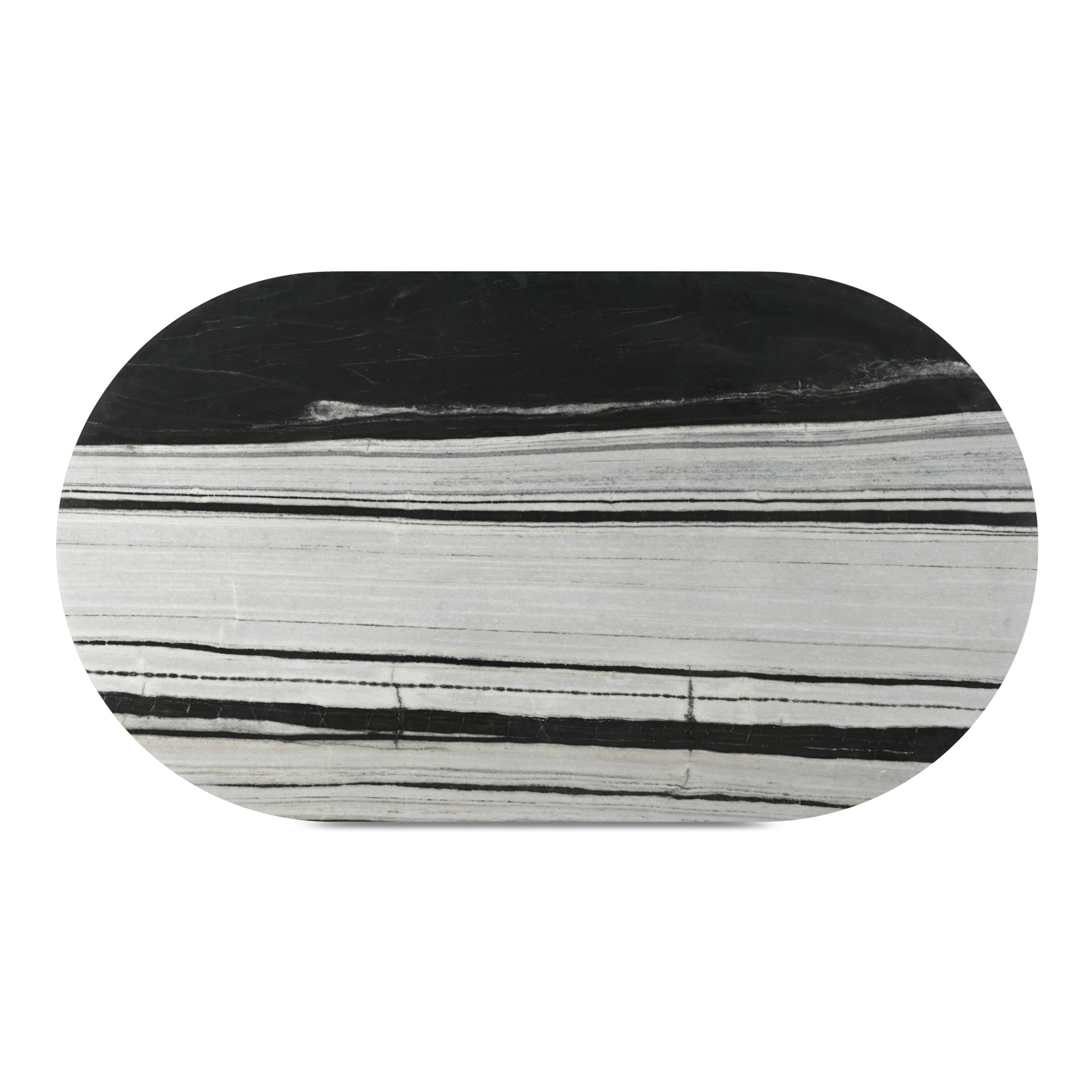 Celia Oval Dining Table Panda Marble - 1630Living