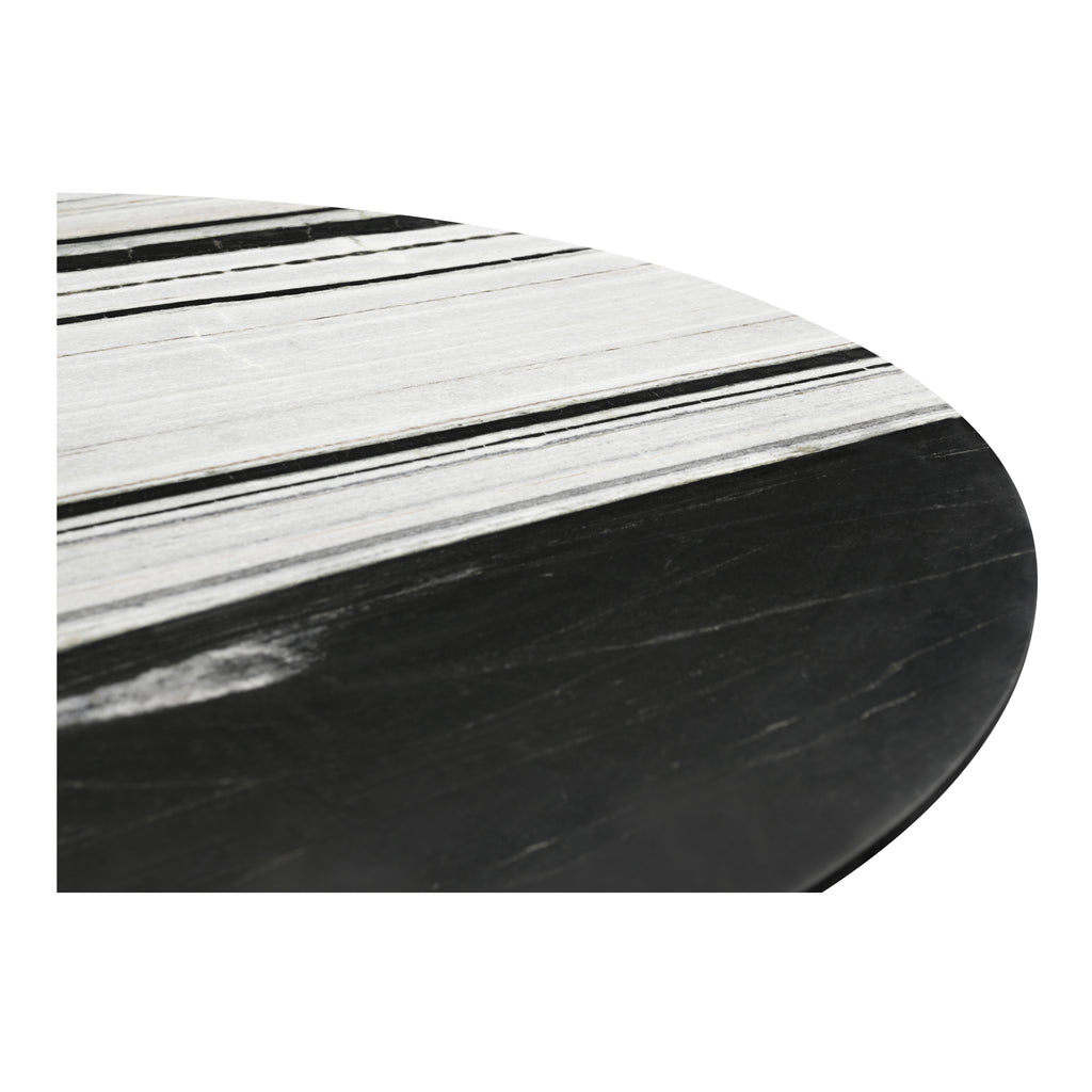 Celia Oval Dining Table Panda Marble - 1630Living