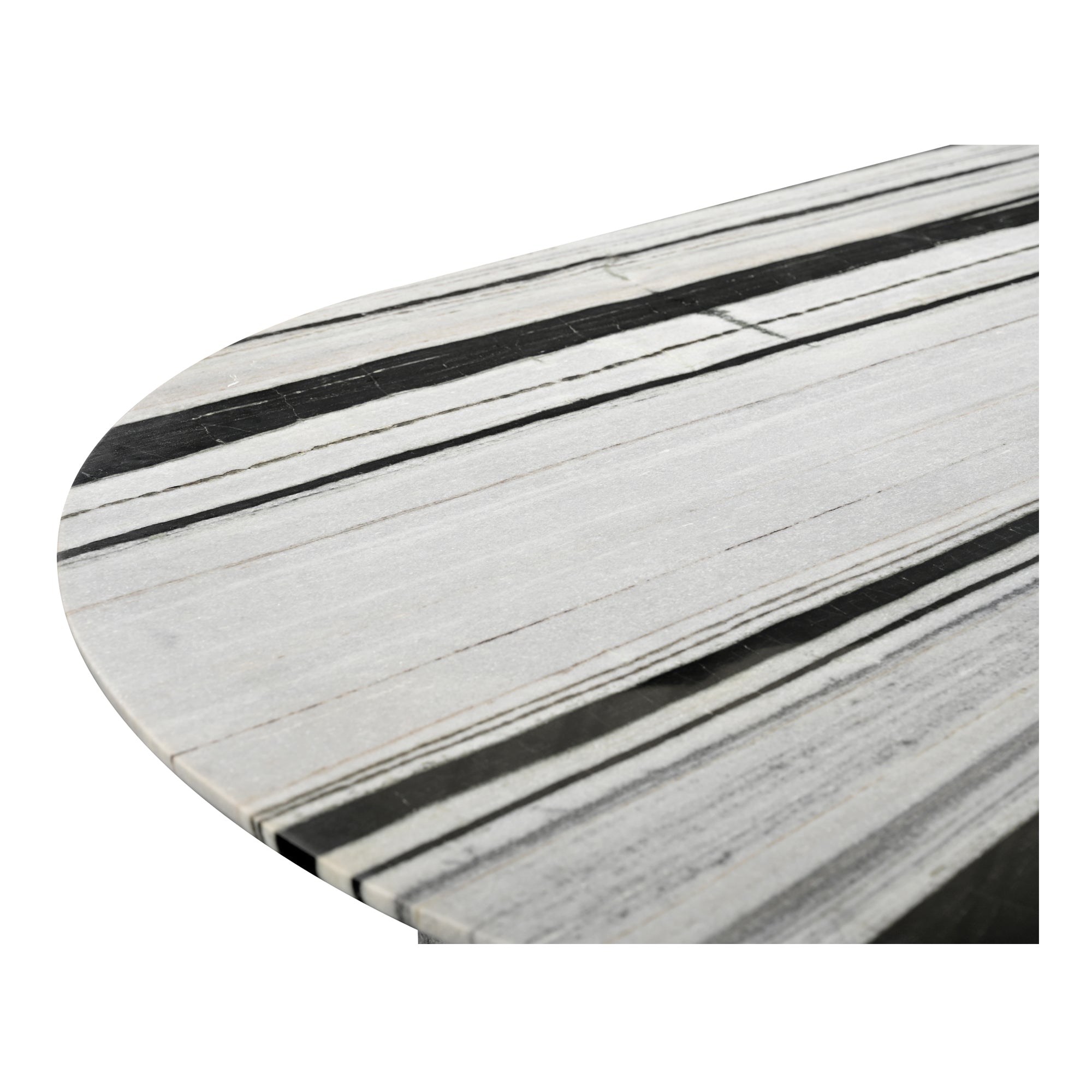 Celia Oval Dining Table Panda Marble - 1630Living