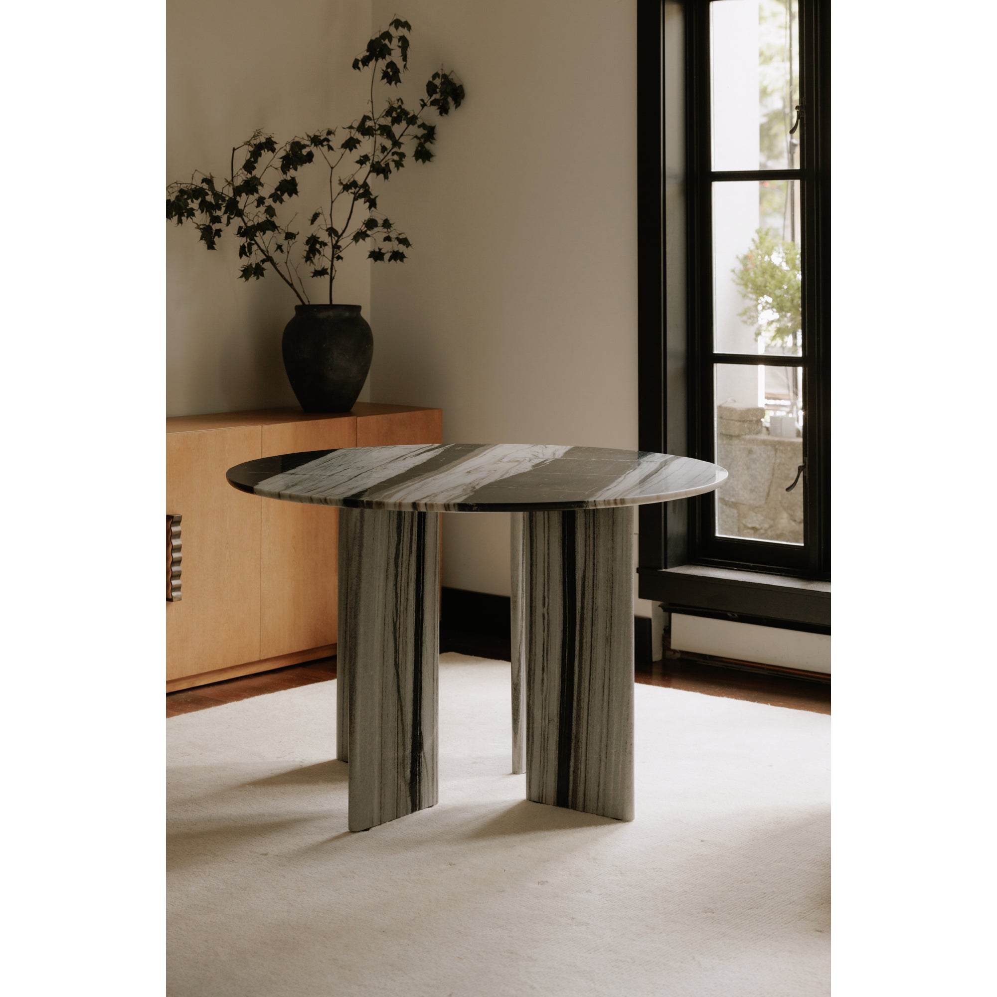 Celia Round Dining Table Panda Marble - 1630Living
