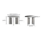 Celia Round Dining Table Panda Marble - 1630Living