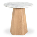 Evelyn Accent Table Ashen Grey Matrix Marble - 1630Living