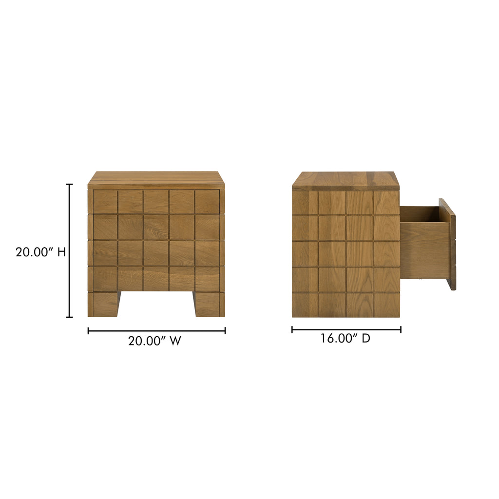 Gia Nightstand Brown - 1630Living