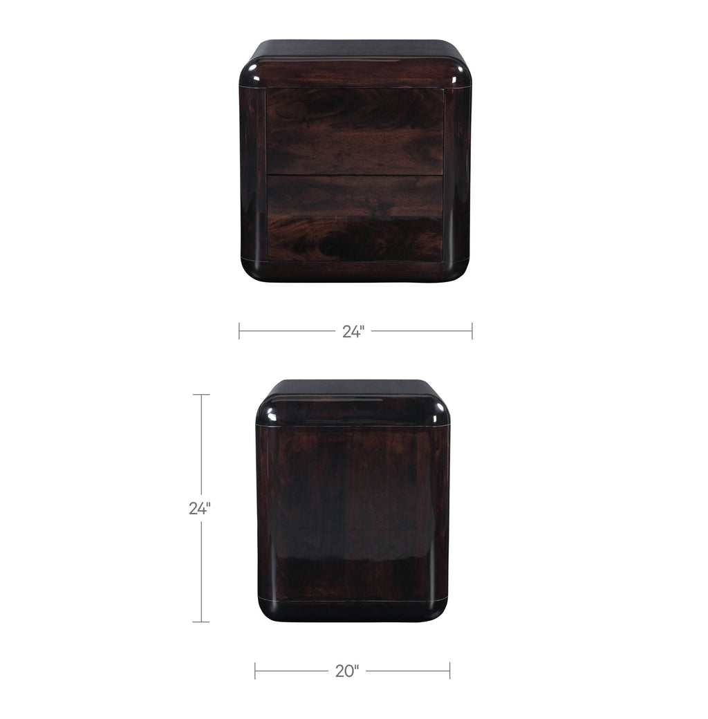 Rory Nightstand Dark Brown - 1630Living