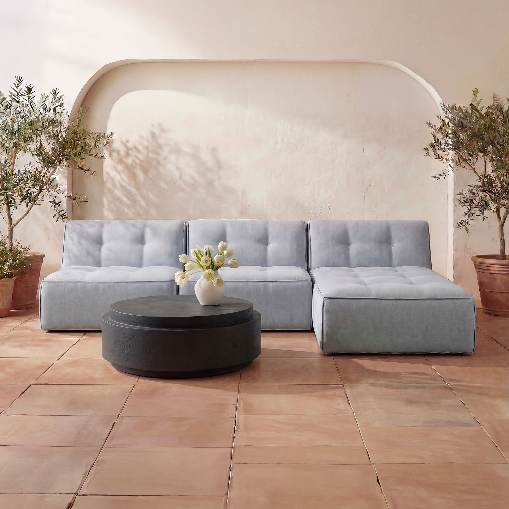 Cosmo Outdoor Coffee Table Black - 1630Living