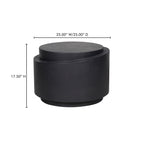Cosmo Outdoor Accent Table Black - 1630Living