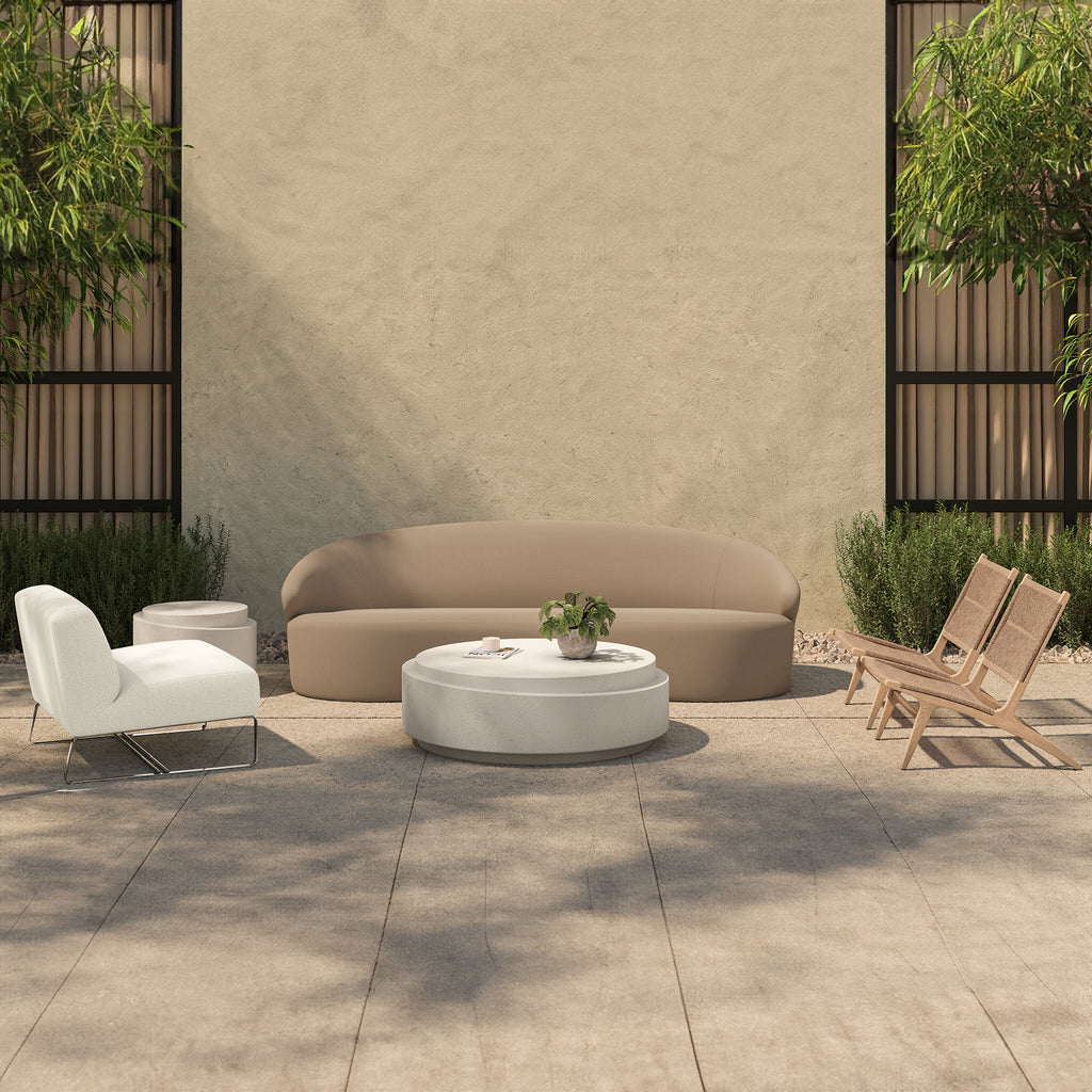 Cosmo Outdoor Accent Table Off White - 1630Living