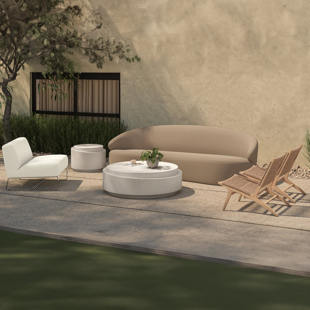Cosmo Outdoor Accent Table Off White - 1630Living