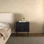 Reagan Nightstand Black - 1630Living